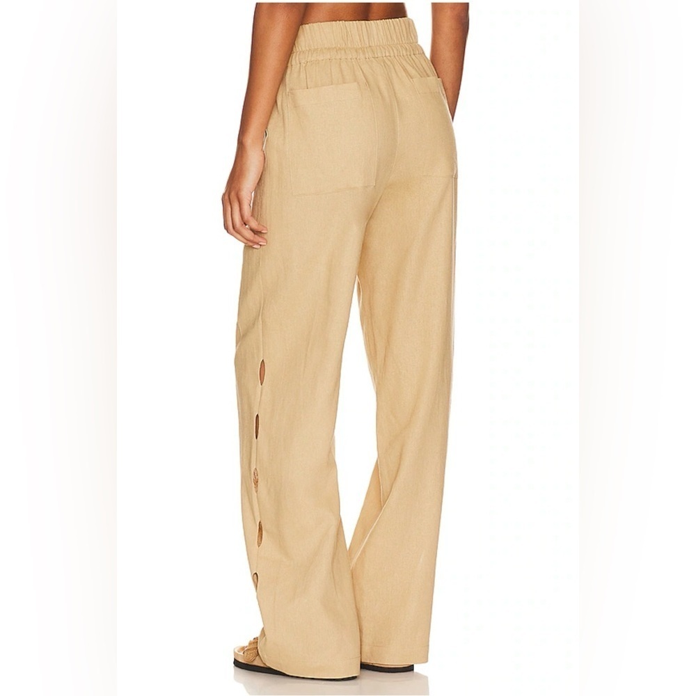 SANCTUARY Stella Tie Waist Side Cutout Pants in True Khaki / Size XS / - Picture 2 of 9